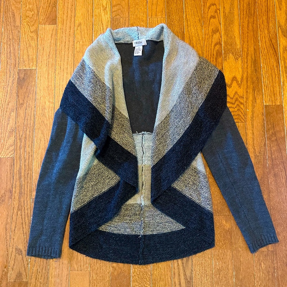 FRESH Women's cardigan color block size‎ Small